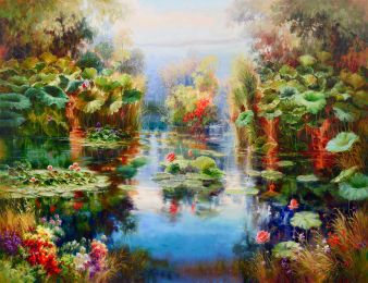 Enchanting Pond Diptych