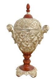 Valencia Stately Lidded Urn 23 Inches Tall