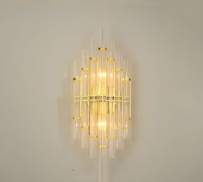 Modern Living Room Light Luxury Crystal Creative Wall Lamp