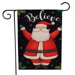 Santa Claus Garden Flag Christmas Decorations