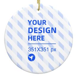 Home Decor Christmas Ceramic Round Pendant