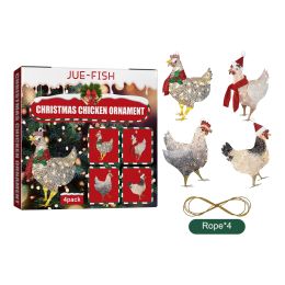 Home Holiday Party Christmas Tree Atmosphere Decoration Chicken Pendant