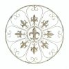 Accent Plus Distressed-Look Fleur de Lis Wall Decor