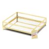 Accent Plus Gold Jewelry Tray with Mirrored Base