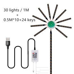 LED Voice-activated Marquee Fireworks Light Full-color Decorative