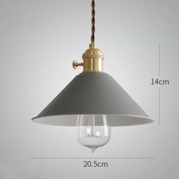 Nordic Macaron Twist Switch Dining Room Copper Chandelier