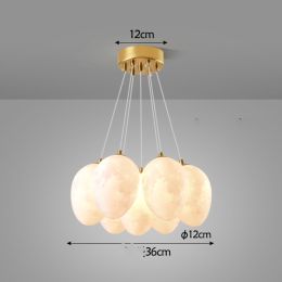 Nordic Modern Minimalist Creative Moon Bubble Living Room Chandelier