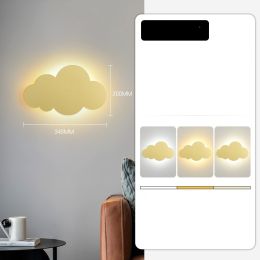 Creative Wall Lamp Bedside Lamp Bedroom Simple Modern Cartoon Clouds