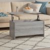 vidaXL Coffee Table Gray Sonoma 40.2"x21.9"x20.7" Engineered Wood