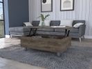 Tilton Rectangle Lift Top Coffee Table Dark Brown