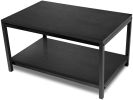 YSSOA Storage Shelf for Living Room and Office; Easy Assembly; Black (Home Coffee Table); 31x20x16 inch