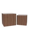 MDF Nesting table/side table/coffee table/end table for living room; office; bedroom Walnut; set of 2