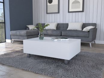 Tilton Rectangle Lift Top Coffee Table White