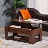 Lift 41&quot; Lift Top Coffee Table and Lift Tabletop Brown