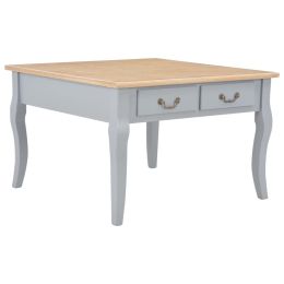 vidaXL Coffee Table Gray 31.5"x31.5"x19.7" Wood