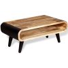 vidaXL Coffee Table Rough Mango Wood 35.4"x21.7"x15.4"