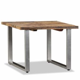 vidaXL Coffee Table Solid Reclaimed Wood 21.7"x21.7"x15.7"