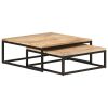 vidaXL Nesting Coffee Tables 2 pcs Solid Mango Wood