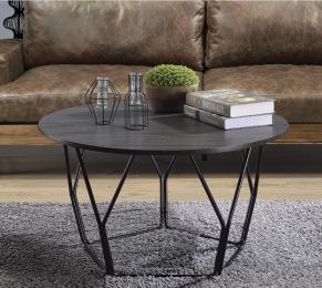 Sytira Coffee Table; Espresso & Black