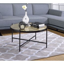 Bage II Coffee Table in Black & Glass