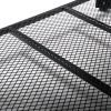 Vintage Coffee Table with Iron Net;  End Table with Iron Legs;  Rectangle Table Brown & Black