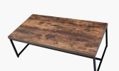 Bob Coffee Table in Weathered Oak & Black