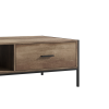 Modern Coffee Table With Drawers And Storage Shelves; Modern Furniture Decor; for Living Room Reception; Easy Assembly; Rectangular Unique Coffee Tabl