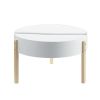 Bodfish Coffee Table; White & Natural YJ