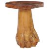 vidaXL Coffee Table 15.7"x15.7" Solid Teak Wood