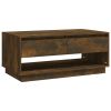 vidaXL Coffee Table Smoked Oak 40.4"x21.7"x17.3" Engineered Wood