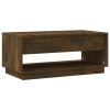 vidaXL Coffee Table Smoked Oak 40.4"x21.7"x17.3" Engineered Wood