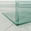 Whole Tempered Glass Coffee Table Clear End Table Transparent Side Table for Room