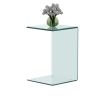 Whole Tempered Glass Coffee Table Clear End Table Transparent Side Table for Room