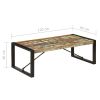 vidaXL Coffee Table 47.2"x23.6"x15.7" Solid Reclaimed Wood