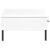 vidaXL Coffee Table with Metal Legs White Solid Wood Pine OSLO