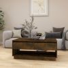 vidaXL Coffee Table Smoked Oak 40.4"x21.7"x17.3" Engineered Wood