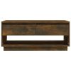 vidaXL Coffee Table Smoked Oak 40.4"x21.7"x17.3" Engineered Wood