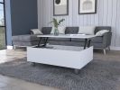 Tilton Rectangle Lift Top Coffee Table White