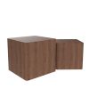 MDF Nesting table/side table/coffee table/end table for living room; office; bedroom Walnut; set of 2