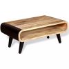 vidaXL Coffee Table Rough Mango Wood 35.4"x21.7"x15.4"