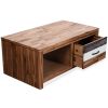 vidaXL Coffee Table Solid Acacia Wood 35.4"x19.7"x14.8"