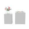 Upgrade MDF Nesting table/side table/coffee table/end table for living room; office; bedroom White; set of 2