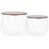 vidaXL Coffee Table 2 pcs White