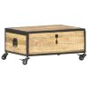 vidaXL Coffee Table 27.6"x19.7"x13" Solid Mango Wood