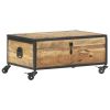 vidaXL Coffee Table 27.6"x19.7"x13" Solid Mango Wood