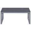 vidaXL Coffee Table 35.4"x19.7"x15.7" Aluminum