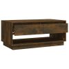 vidaXL Coffee Table Smoked Oak 40.4"x21.7"x17.3" Engineered Wood