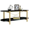 Coffee Table Black 43.3"x18.9"x15.7" Engineered Wood