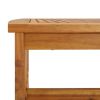 vidaXL Coffee Table 40.2"x19.7"x16.9" Solid Acacia Wood