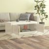 vidaXL Coffee Table High Gloss White 40.2"x19.7"x17.7" Engineered Wood